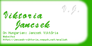 viktoria jancsek business card